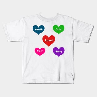 Terrific Kid’s Tee: Adorable-Cute-Loved-Happy-Healthy Kids T-Shirt